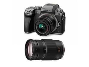 Panasonic LUMIX G7 Camera Kit (Silver) with 14-42mm and 100-300mm Lenses Panasonic LUMIX G7 Camera Kit (Silver) with 14-42mm and 100-300mm Lenses