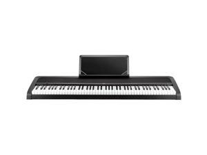 Korg B1BK 88Key Digital Piano (Black) with Hammer Action, Enhanced Speakers; Piano-Type Sustain Pedal Included Korg B1BK 88Key Digital Piano (Black) with Hammer Action, Enhanced Speakers; Piano-Type Sustain Pedal Included