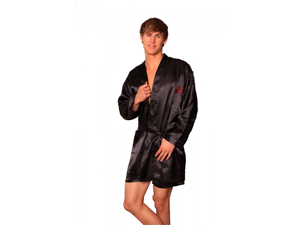 Lovely Day Lingerie Men's Prosperity Short Pant Robe Set Lovely Day Lingerie Men's Prosperity Short Pant Robe Set