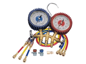Dual Brass Manifold Gauge Set Dual Brass Manifold Gauge Set