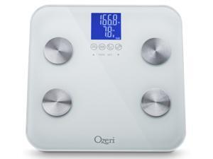Ozeri ZB13-W2 Touch 440 lbs Total Body Bath Scale in White – Measures Weight, Fat, Muscle, Bone & Hydration with Auto Recognition and Infant Tare Technology Ozeri ZB13-W2 Touch 440 lbs Total Body Bath Scale in White – Measures Weight, Fat, Muscle, Bone & Hydration with Auto Recognition and Infant Tare Technology