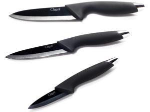 Ozeri OZK1 Elite Chef Black Ceramic 3-Piece Knife Set Ozeri OZK1 Elite Chef Black Ceramic 3-Piece Knife Set