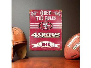 San Francisco Forty-Niners Vintage Metal Sign San Francisco Forty-Niners Vintage Metal Sign