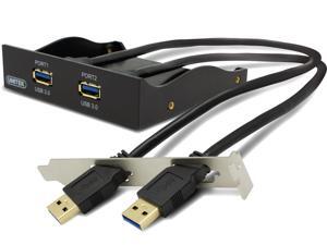 UNITEK Y-6117 3.5” USB 3.0 2-port Front Panel UNITEK Y-6117 3.5” USB 3.0 2-port Front Panel