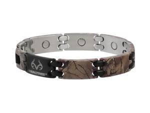 Sabona Jewelry Mens Bracelet Realtree Stainless Magnetic L Brown 444 Sabona Jewelry Mens Bracelet Realtree Stainless Magnetic L Brown 444