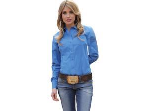 Cruel Girl Western Shirt Womens L/S Solid Show XL Blue CTW9164070 Cruel Girl Western Shirt Womens L/S Solid Show XL Blue CTW9164070