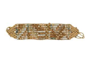 Blazin Roxx Jewelry Womens Wrap Woven Bead Bling Chevron Brown 30748 Blazin Roxx Jewelry Womens Wrap Woven Bead Bling Chevron Brown 30748