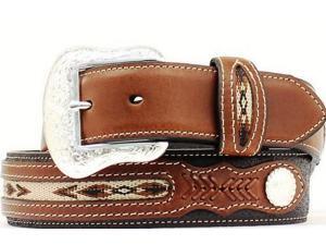 Nocona Western Belt Mens Top Hand Southwest 54 Black Brown N2475701 Nocona Western Belt Mens Top Hand Southwest 54 Black Brown N2475701