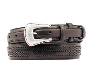 Nocona Western Belt Mens Leather Top Hand Ranger 48 Black N2476801 Nocona Western Belt Mens Leather Top Hand Ranger 48 Black N2476801