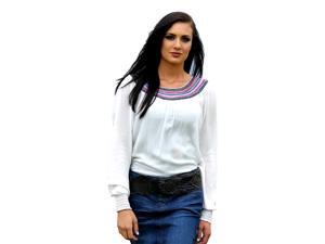 Cruel Girl Western Shirt Womens L/S Gauze Crinkle L White CTW9178001 Cruel Girl Western Shirt Womens L/S Gauze Crinkle L White CTW9178001
