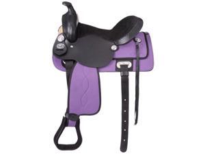 Tough-1 Saddle King Series Krypton Western Fiberglass 16" Purple KS416 Tough-1 Saddle King Series Krypton Western Fiberglass 16" Purple KS416