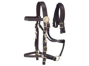 Australian Outrider Western Bridle Halter Leather Brown 73-9805 Australian Outrider Western Bridle Halter Leather Brown 73-9805