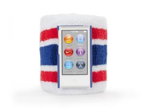Griffin SportCuff Wristband Case, Absorbent wristband for iPod nano (7th gen.) - Red/Blue Griffin SportCuff Wristband Case, Absorbent wristband for iPod nano (7th gen.) - Red/Blue