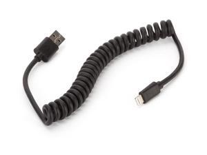 Coiled USB to Lightning Connector Cable,Coiled Lightning Cable expands to over 3ft. Coiled USB to Lightning Connector Cable,Coiled Lightning Cable expands to over 3ft.