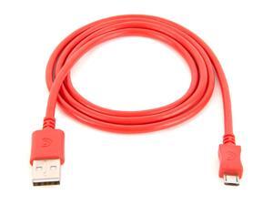 3 ft Micro-USB Charge/Sync Cable, Red,USB to micro-USB charge cable 3 ft Micro-USB Charge/Sync Cable, Red,USB to micro-USB charge cable
