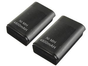2x 4800mAh USB Rechargeable Battery Pack For Microsoft Xbox 360 Wireles Controller Black 2x 4800mAh USB Rechargeable Battery Pack For Microsoft Xbox 360 Wireles Controller Black