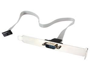 Serial 9Pin RS232 DB9 Motherboard Com Port Ribbon Cable Connector Bracket for PC Serial 9Pin RS232 DB9 Motherboard Com Port Ribbon Cable Connector Bracket for PC