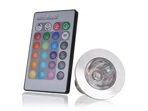 E27 3W LED RGB 16 Color Changing Spotlight Light Bulb + IR Remote Control 85-240V E27 3W LED RGB 16 Color Changing Spotlight Light Bulb + IR Remote Control 85-240V