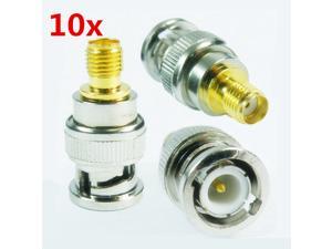 10x BNC-M to SMA-F Radio Antenna Coax Adapter Kenwood Cable 10x BNC-M to SMA-F Radio Antenna Coax Adapter Kenwood Cable