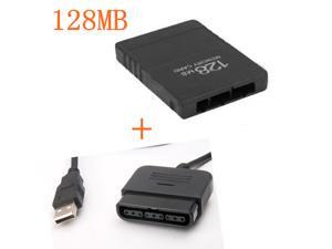 128MB 128 MB Memory Card Save Game Data Stick Module For PS2 + PC USB PS2 to PS3 Game Controller Adapter Converter For PlayStation 2 3 PS2 PS3 128MB 128 MB Memory Card Save Game Data Stick Module For PS2 + PC USB PS2 to PS3 Game Controller Adapter Converter For PlayStation 2 3 PS2 PS3