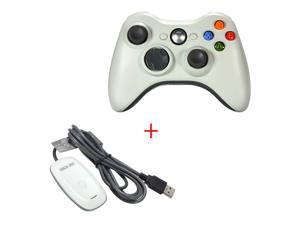 2.4GHz Remote Gamepad Joypad Game Controller + PC Wireless Controller Gaming USB Receiver Adapter For Microsoft XBOX 360 White 2.4GHz Remote Gamepad Joypad Game Controller + PC Wireless Controller Gaming USB Receiver Adapter For Microsoft XBOX 360 White