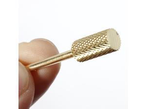Electric Gold Carbide Nail File Drill Bit for Nail Art Nail Tool Cylinder Bit Electric Gold Carbide Nail File Drill Bit for Nail Art Nail Tool Cylinder Bit