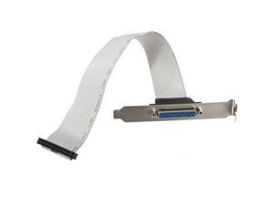 Parallel Panel LPT Printer Port Bracket to Motherboard 25 Pin Female Internal Cable Parallel Panel LPT Printer Port Bracket to Motherboard 25 Pin Female Internal Cable