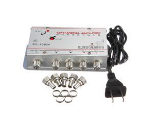 4 Way TV CATV Signal Amplifier Cable AMP Video Booster Splitter antenna AC 220V tool us plug 4 Way TV CATV Signal Amplifier Cable AMP Video Booster Splitter antenna AC 220V tool us plug