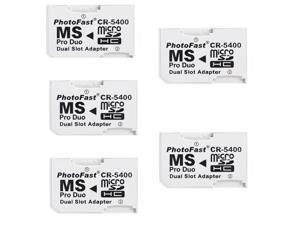 5pcs CR-5400 PhotoFast Dual Micro SD SDHC TF to Memory Stick MS Pro Duo PSP Adapter 5pcs CR-5400 PhotoFast Dual Micro SD SDHC TF to Memory Stick MS Pro Duo PSP Adapter