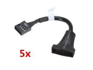 5 pcs USB 3.0 20Pin Female To 2.0 9Pin Male Motherboard House Converter Adapter Cable pc laptop 5 pcs USB 3.0 20Pin Female To 2.0 9Pin Male Motherboard House Converter Adapter Cable pc laptop