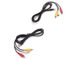 2pcs USB Male A to 3x RCA AV A/V Video Audio LCD TV Adapter Converter Lead Cord Cable 2pcs USB Male A to 3x RCA AV A/V Video Audio LCD TV Adapter Converter Lead Cord Cable