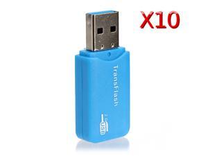 10X Mini High-speed USB 2.0 Micro SD TF Trans-Flash Memory Card Reader Writer 10X Mini High-speed USB 2.0 Micro SD TF Trans-Flash Memory Card Reader Writer
