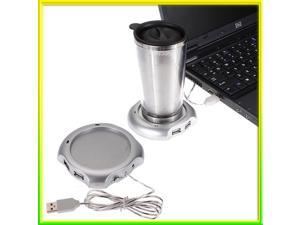 4 USB Hub+Coffee Tea Beverage Cup Mug Warmer Heater 4 USB Hub+Coffee Tea Beverage Cup Mug Warmer Heater