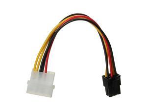 4 Pin Molex to 6 Pin PCI-E Power Adapter Converter Graphics Card Cable 4 Pin Molex to 6 Pin PCI-E Power Adapter Converter Graphics Card Cable