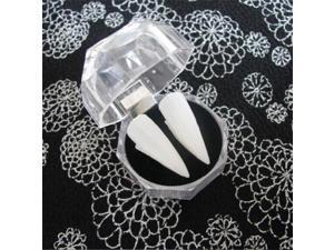 1Pair Big Size Halloween Decoration Vampire Tooth Horror False Teeth Dentures +Grinding Paper 1Pair Big Size Halloween Decoration Vampire Tooth Horror False Teeth Dentures +Grinding Paper