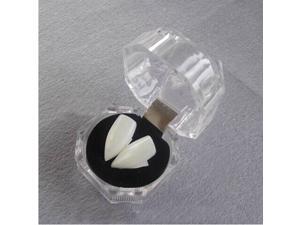 1Pair Small Size Halloween Decoration Vampire Tooth Horror False Teeth Dentures+Grinding Paper 1Pair Small Size Halloween Decoration Vampire Tooth Horror False Teeth Dentures+Grinding Paper