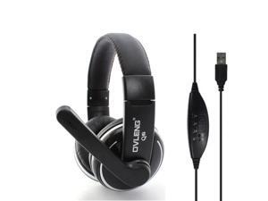 Adjustable OV-Q6 HIFI USB2.0 Jack Stereo Headset Headphone with Mic Microphone for PC Computer Laptop Adjustable OV-Q6 HIFI USB2.0 Jack Stereo Headset Headphone with Mic Microphone for PC Computer Laptop