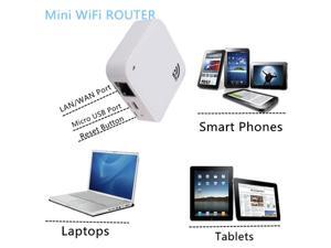 150Mbps 802.11b/g/n PortableWireless-N Nano Router AP Repeater - White 150Mbps 802.11b/g/n PortableWireless-N Nano Router AP Repeater - White