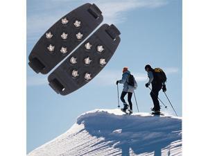 1 pair Snow Ice Climbing Shoe Spikes Grips Cleats shoes Cover Crampons 7-Stud Anti Slip 1 pair Snow Ice Climbing Shoe Spikes Grips Cleats shoes Cover Crampons 7-Stud Anti Slip