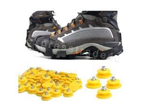 10-Stud Cover Ice Snow Climbing Anti Slip Shoe Spikes Crampon Grips Cleats New 10-Stud Cover Ice Snow Climbing Anti Slip Shoe Spikes Crampon Grips Cleats New