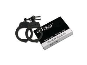 Fury FYFY15912 Tactical Handcuffs Black Finish Steel Construction Locking W/ 2 K Fury FYFY15912 Tactical Handcuffs Black Finish Steel Construction Locking W/ 2 K
