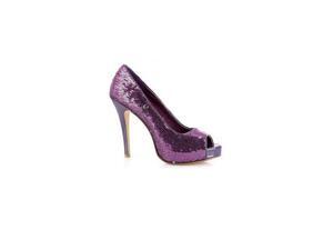 4" Purple Open Glitter Pumps 415-Flamingo Ellie Shoes Purple 9 4" Purple Open Glitter Pumps 415-Flamingo Ellie Shoes Purple 9