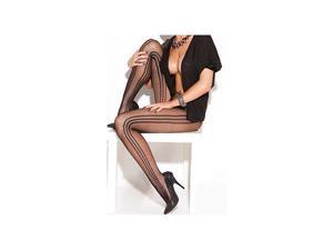 Elegant Moments Striped Fishnet Hose 8597 Black One Size Fits All Elegant Moments Striped Fishnet Hose 8597 Black One Size Fits All