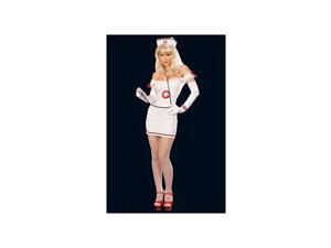 Shirley of Hollywood 3 Piece Nurse Costume Set 96832 White/Red One Size Fits All Shirley of Hollywood 3 Piece Nurse Costume Set 96832 White/Red One Size Fits All