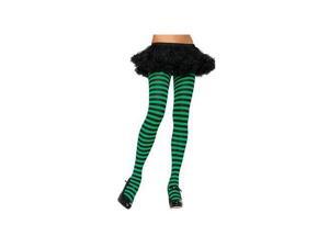 Leg Avenue Nylon Striped Tights 7100 Black/Blue One Size Fits All Leg Avenue Nylon Striped Tights 7100 Black/Blue One Size Fits All