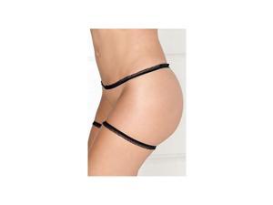 Rene Rofe Strappy Panty 1064 Black Small/Medium Rene Rofe Strappy Panty 1064 Black Small/Medium