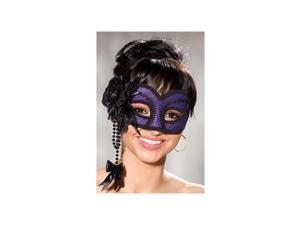 Shirley of Hollywood Purple Velvet Half Mask 917 Purple One Size Fits All Shirley of Hollywood Purple Velvet Half Mask 917 Purple One Size Fits All