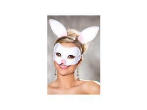 Shirley of Hollywood Bunny Mask And Ears Set 920 White One Size Fits All Shirley of Hollywood Bunny Mask And Ears Set 920 White One Size Fits All