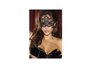 Embroidered Venice Mask 90348 Shirley Black One Size Fits All Embroidered Venice Mask 90348 Shirley Black One Size Fits All