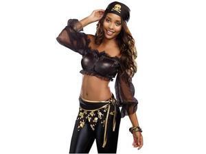 Pirate Mini Kit 9546 by Dreamgirl Black Medium/Large Pirate Mini Kit 9546 by Dreamgirl Black Medium/Large